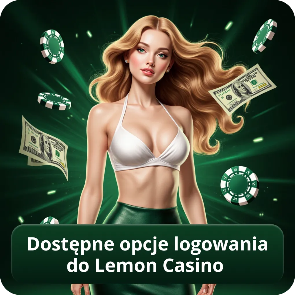 Dostępne opcje logowania do Lemon Casino